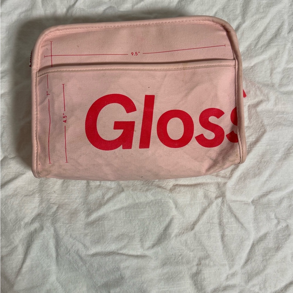 Glossy Pink Cosmetic Bag